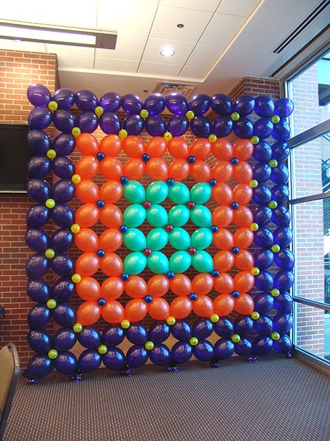 party balloon backdrop for pictures