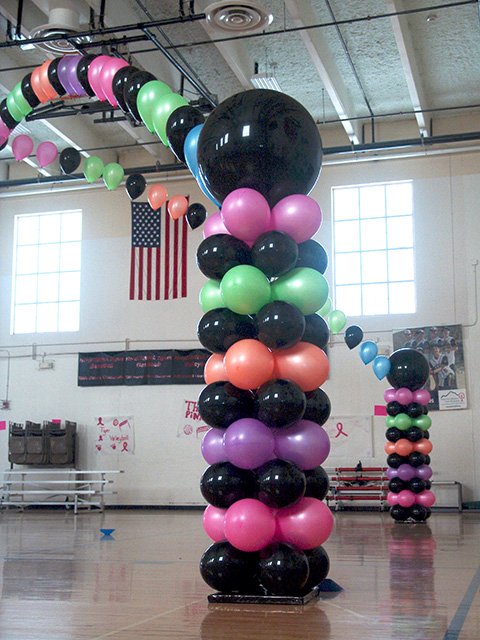 80s balloon decorations